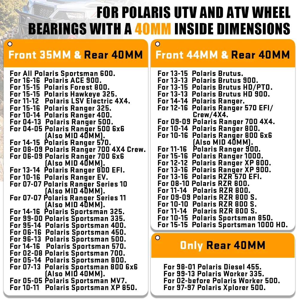󸮽  570 800 900 1000XP 󸮽 ATV  յ   ׸  40MM + 44MM