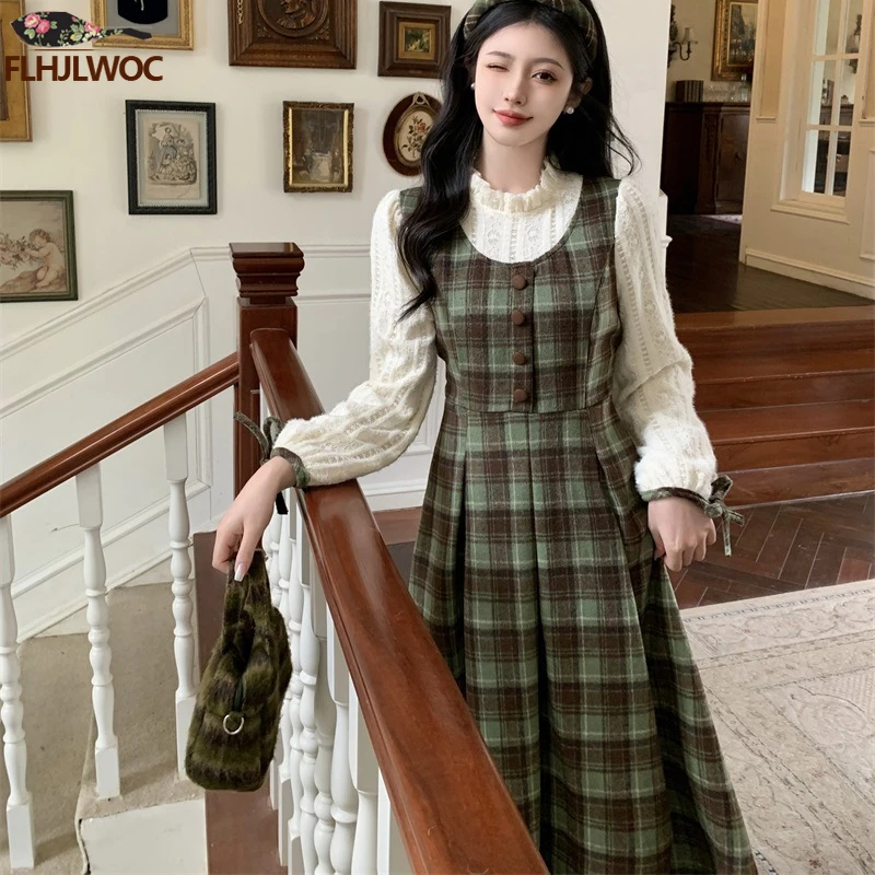 ワンピース soor ploom Gilda Dress, Vintage Plaid 4y soor ploom Gilda Dress, Vintage Plaid 4y