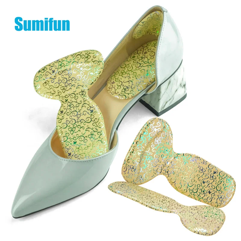 2Pc Half Insoles Women Shoes Back Stickers High Heels Liner Insert Heel Pain Relief Protector Cushion Pads for Shoe Size Reducer shoe heel sticker insoles sneakers double layer thickened adhesive heels pads liner grips protector sticker pain relief inserts