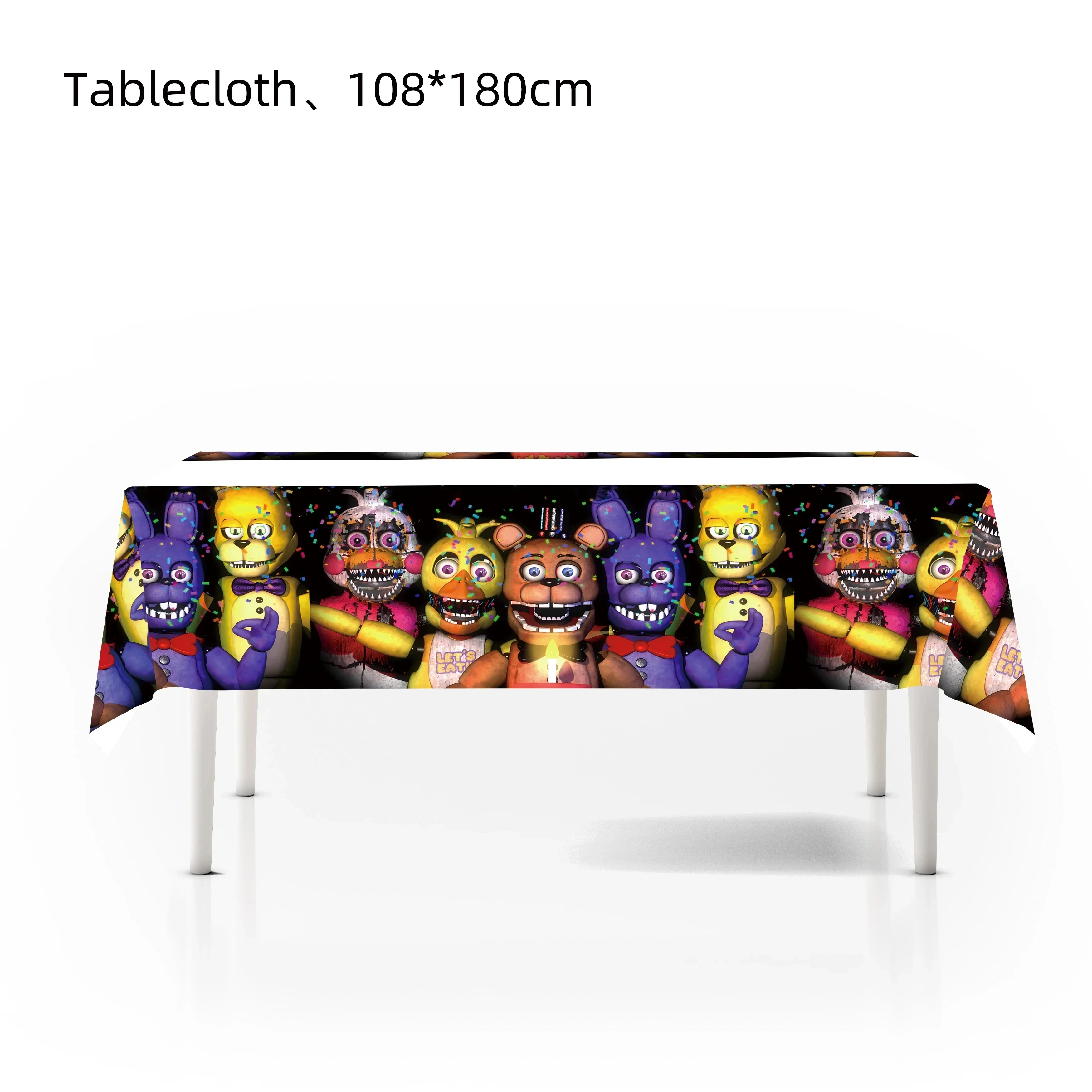 Neltoned Geburtstagsparty-Dekoration Freddy Bär Becher Teller Armbänder Tortendekoration Luftballons für Kinder-Partys Geschenke von Fnafs – Detail 7