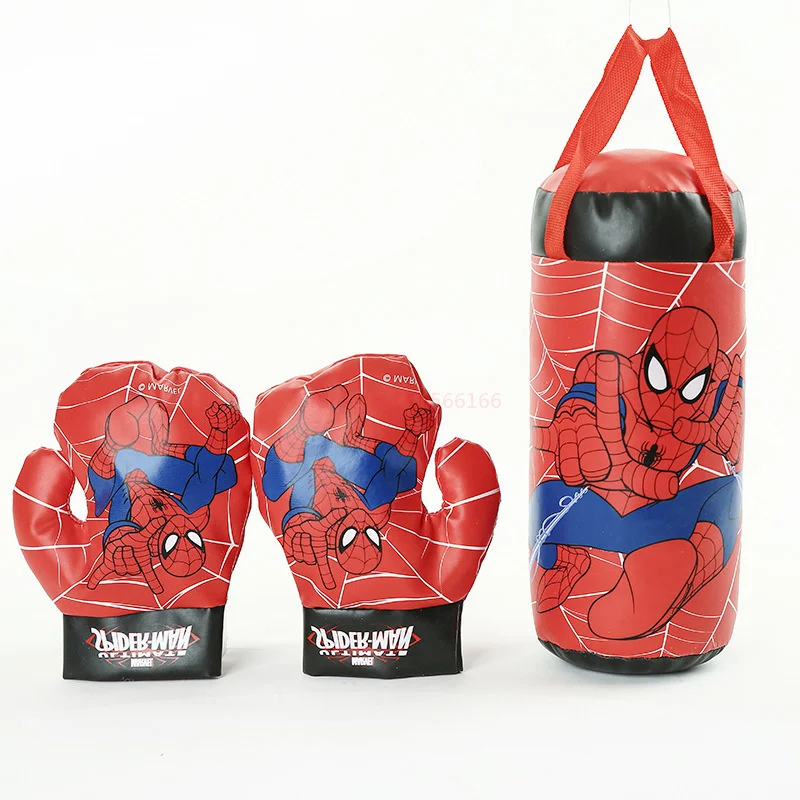 スパイダーマン子供用ミニボクシングセットグローブ + バッグ
