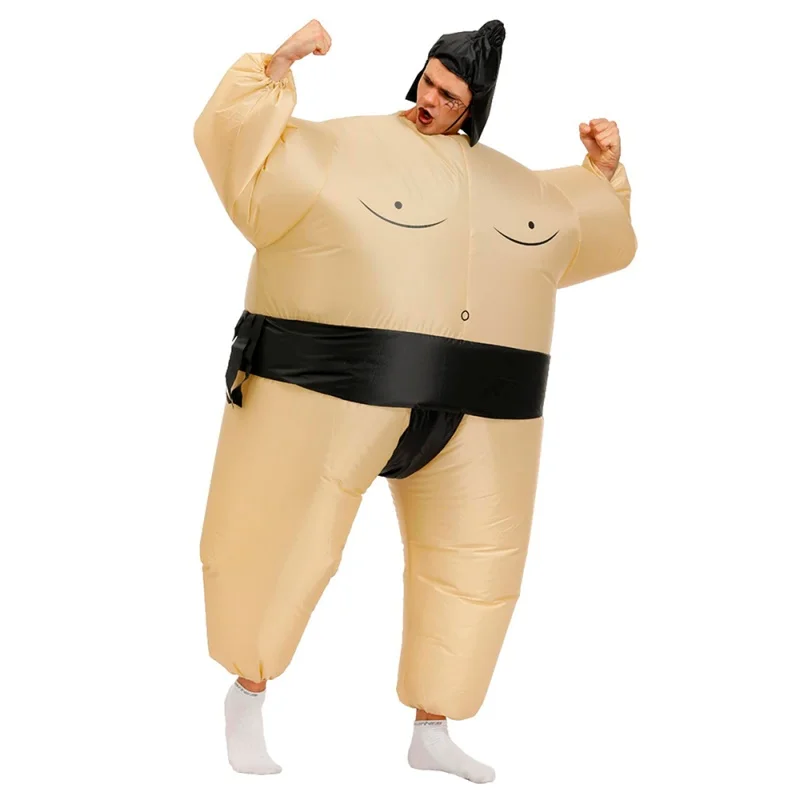 Inflatable Sumo Costume Toy Party Role Play Dress Up Funny Fighter Costumes Suit Disfraz Halloween Adult Cosplay Costumes Prop 3