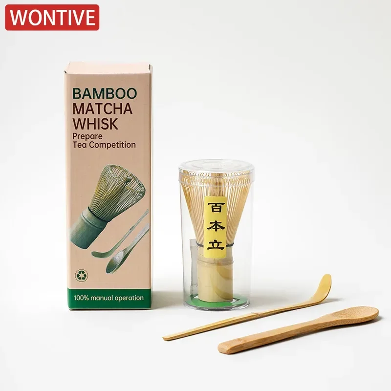 Tea Whisk 3/4/5Pcs Kitchen Accessories Matcha Green Tea Powder Whisk Teaware Japanese Ceremony Bamboo Chasen Tea Tool Brush