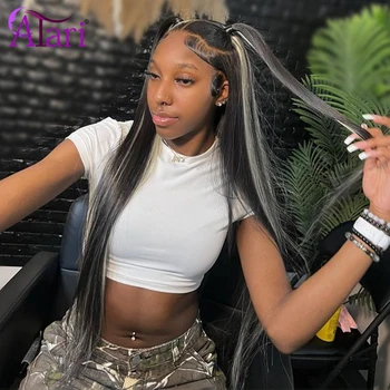 13x6 Lace Frontal Body Wave Human Hair Wigs Blonde 27 with Black Pre Plucked 13x4 Highlight Transparent Lace Front Wig for Women - Image 4