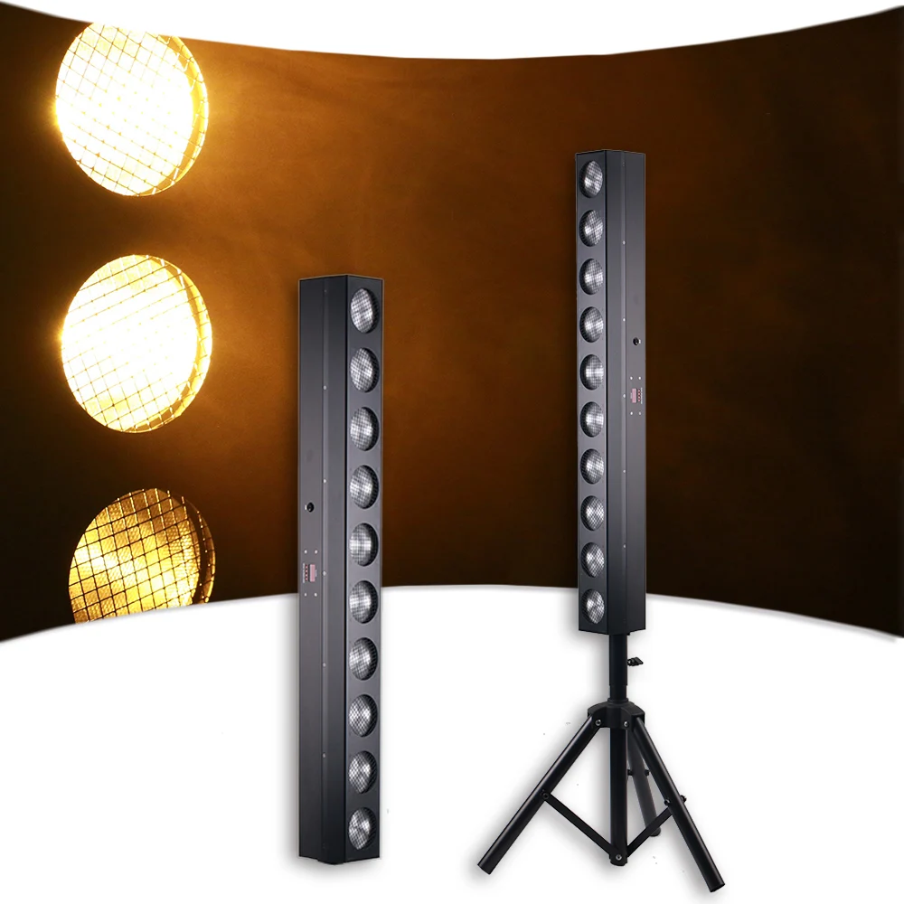 

Yuer Pixel 10x12W COB LED Wash Bar Stage Effect Lighting For DJ Disco Wedding Events DMX Sound Auto Wall Washer Flooding Lamp