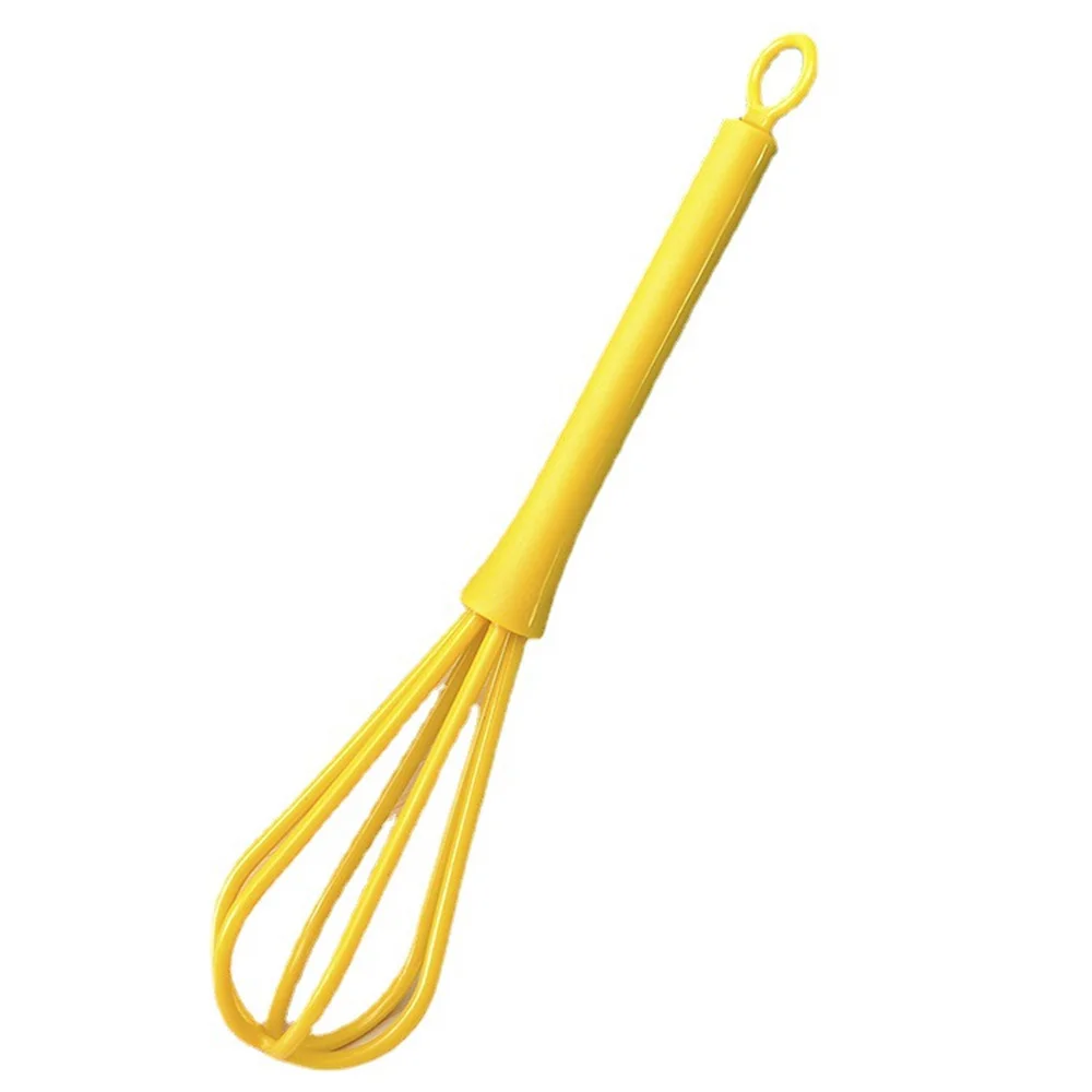 Hand Whisk Baking Utensils Green Silicone Stirring Rod 18.5cm