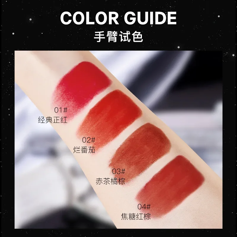 Hot Lipsticks Set Gift Box Matte Longlasting Waterproof Velvet Lip Gloss Nude Non-stick Cup Red Velvet Lip Tint Cosmetics Makeup 4