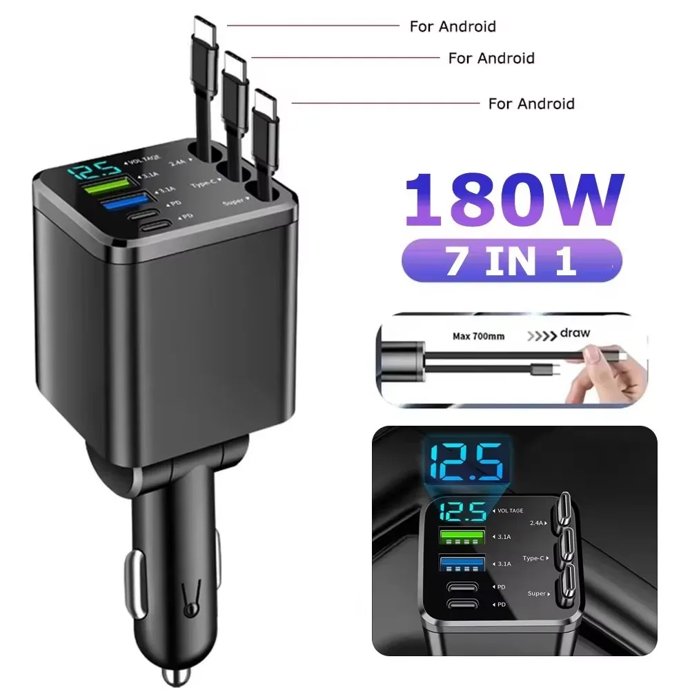 ตัวเลือกสินค้า 5-in-1 ชาร์จเร็ว 66W พร้อมสาย PD30W ชาร์จได้ทุกอุปกรณ์