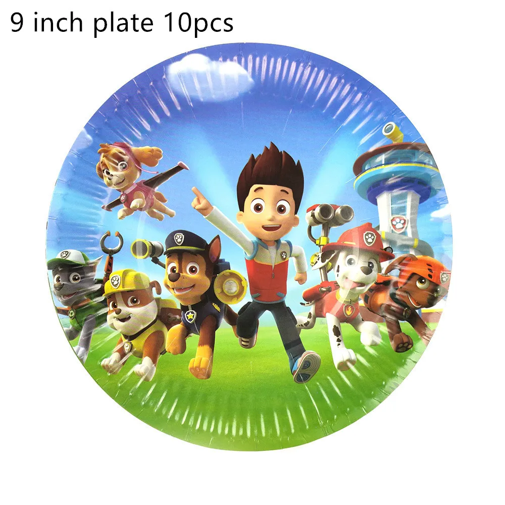 40-teiliges PAW Patrol Einweg-Geschirr-Set Geburtstagsparty-Dekoration Patrol PAW Pappteller Becher PAW Patrol Partyzubehör – Detail 10