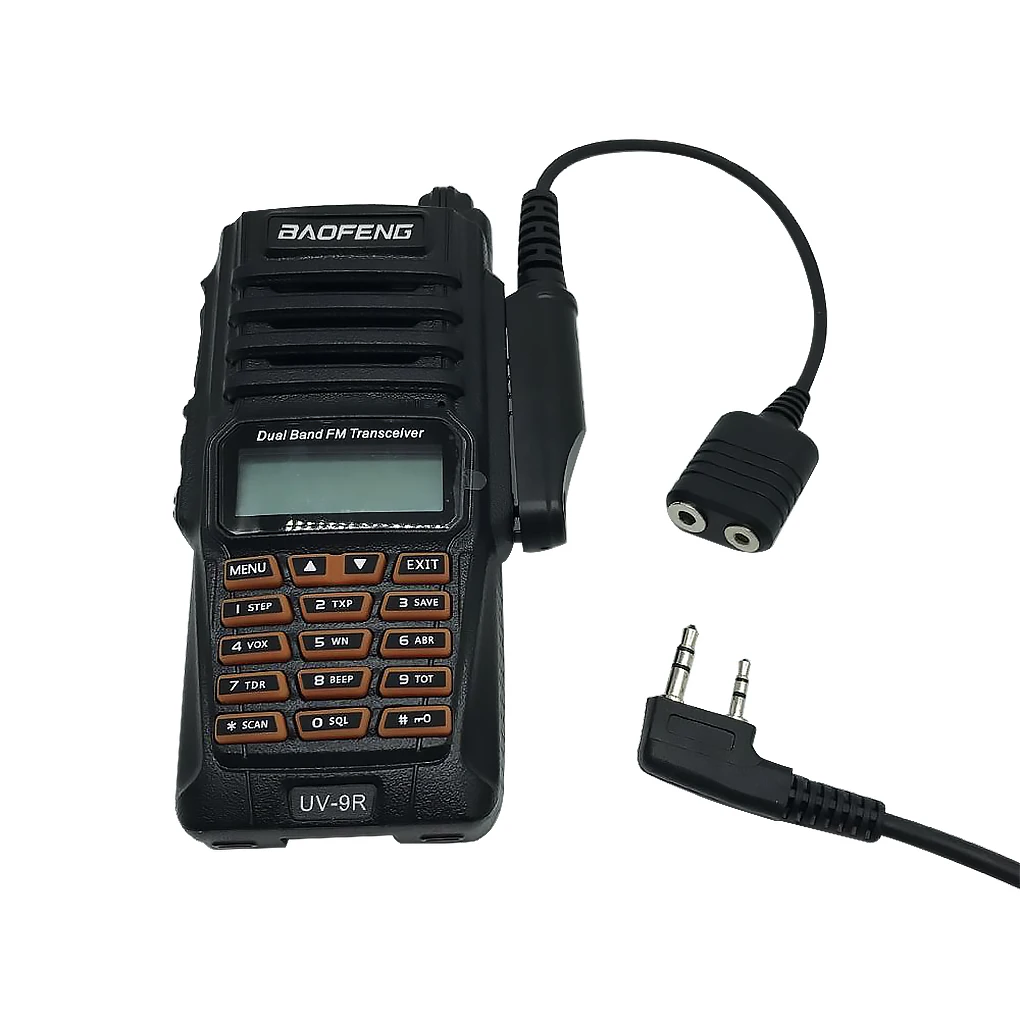 

Replacement for Baofeng BF-9700 A-58 UV-XR UV-5S GT-3WP UV-9R Plus Walkie Talkie Audio Cable Adapter