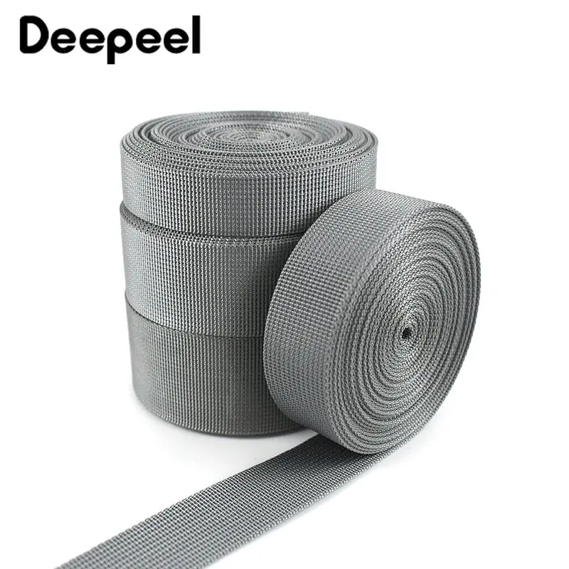 Nylon Webbing Tape 5Meters 20/25/32/38mm Backpack Bag Strap Decorative Ribbon Safety Belt