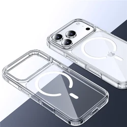 Luxury Clear Shockproof Magnetic Phone Case with Wireless Charging Compatibility - iPhone 17