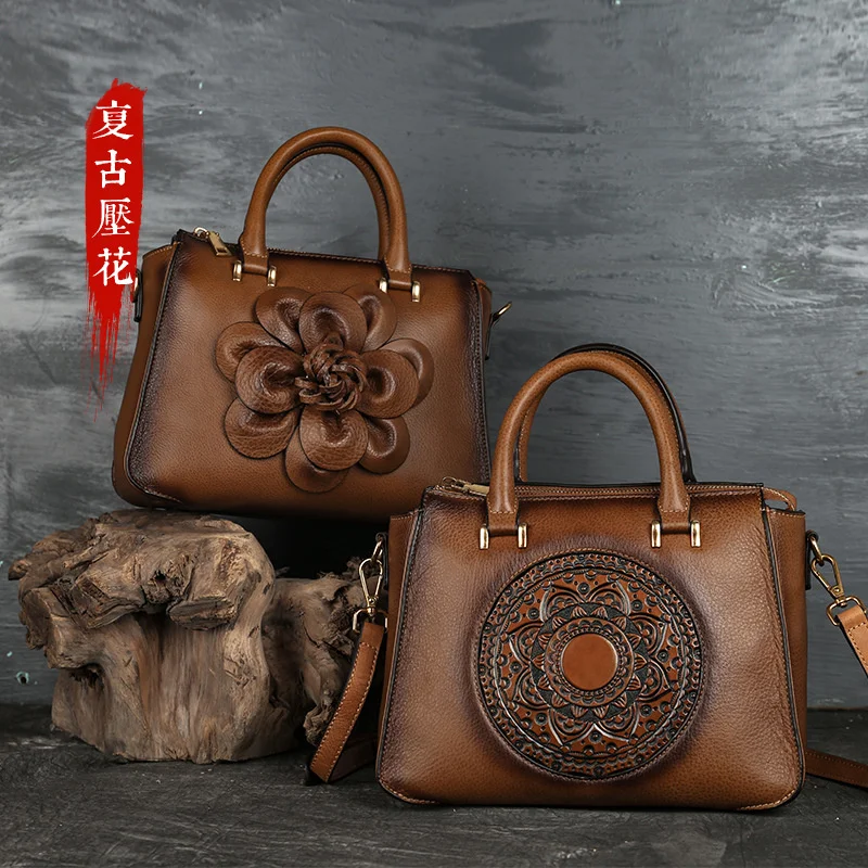 

new leather women's bag women's handbag first layer cow leather bag