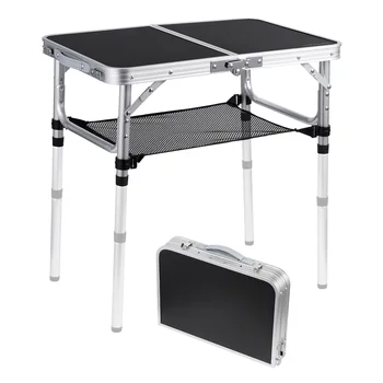 Tavolo da campeggio portatile pieghevole da esterno 60x40x50 cm Tavolo da campeggio per escursionismo Tavolo da campeggio Tavolo da picnic in lega multifunzionale