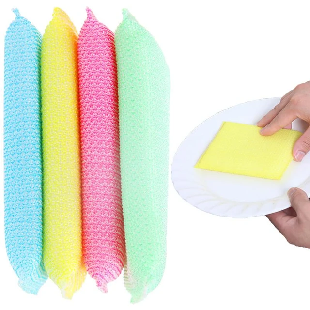 4pcs Kitchen Cleaning Sponge Double Sided Kitchen Dishwashing Sponge  Scrubber Sponges For Dishwashing Home Cleaning Accessories - AliExpress