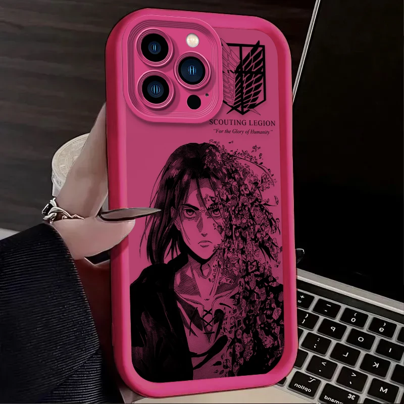 Anime Attack on Titan Eren Shockproof Phone Case