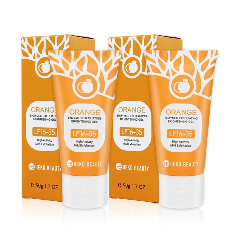 Lf16-35 Orange Exfoliating Gel Gently Cleans Pores Smooth Texture