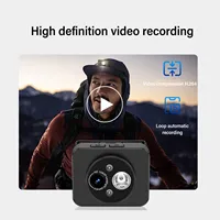 LED Headlamp Camera 1080P 45 Deg Free Adjustment Handsfree Cycling Video Recorder for Running - Image 5