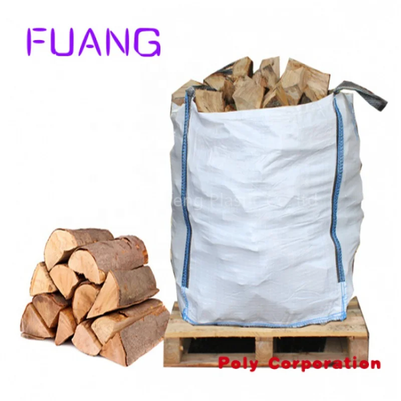wholesale firewood pp fibc ton bag big bulk jumbo 8 loop vented ton tote  bag wood log holder firewood storage rack - AliExpress
