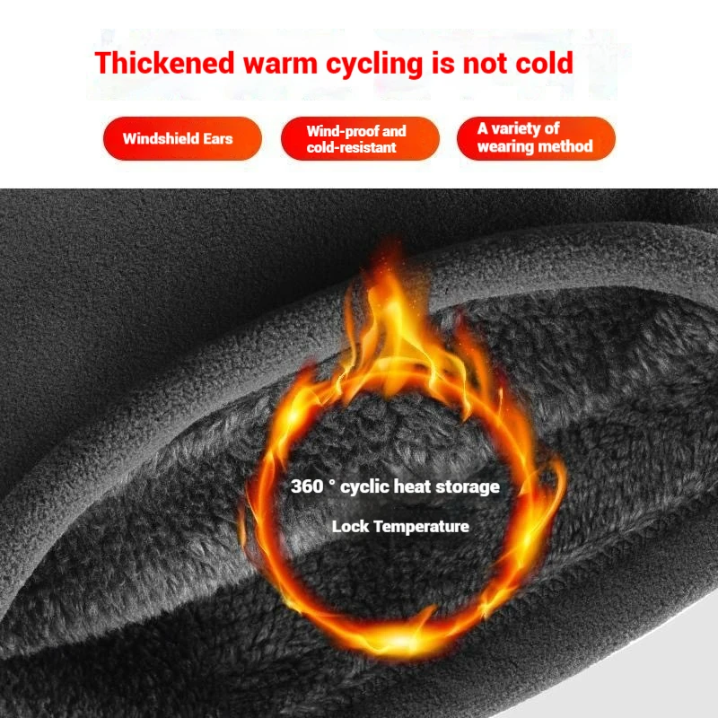 Outdoor Unisex Winter Warm Knitted Neck Scarf Fishing Cycling Tactical Hiking Face Cover Neck Gaiter Camping Equipment