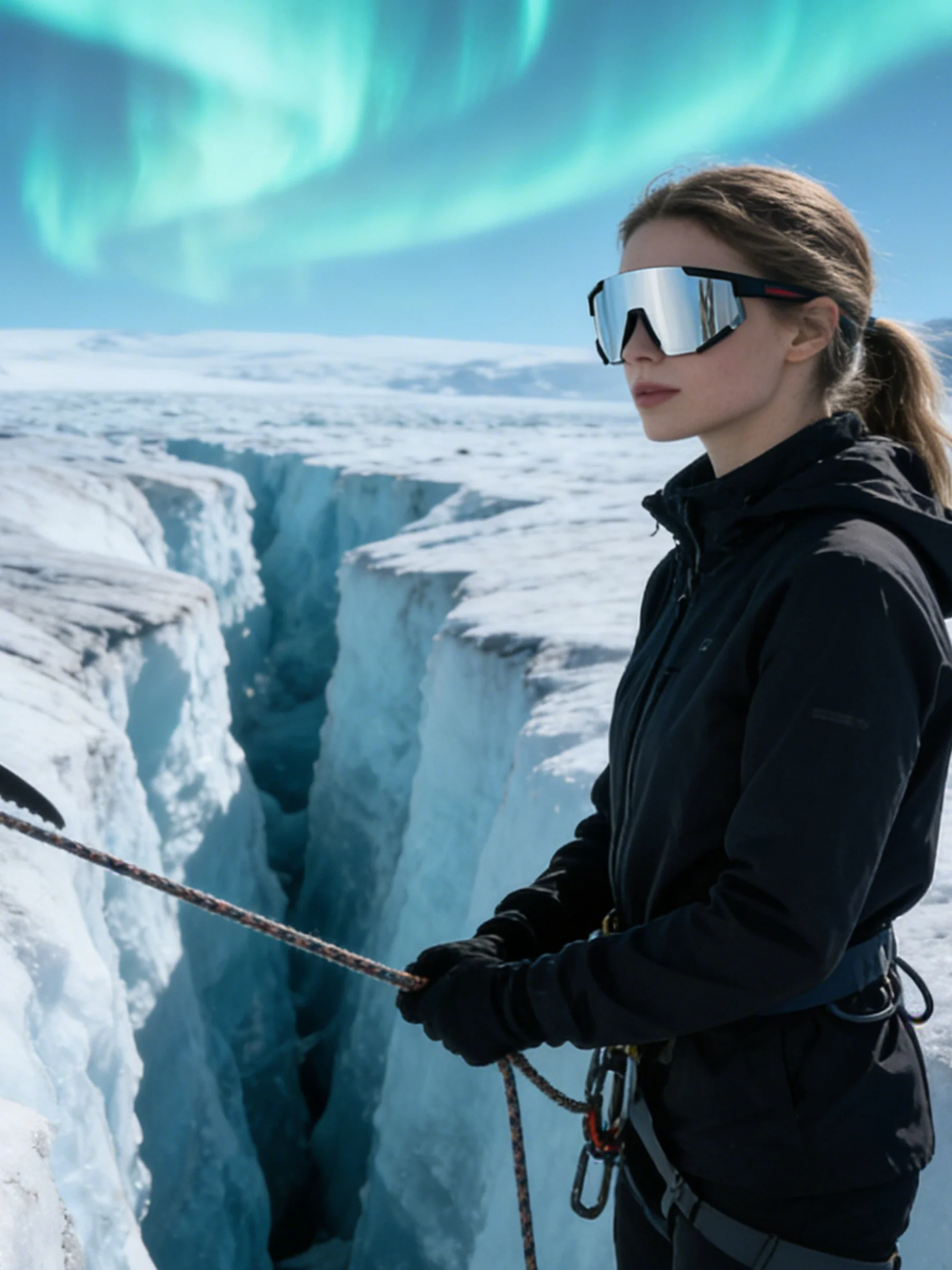 Neue grenzüberschreitende europäische und amerikanische Mode, einteilig, großer Rahmen, Outdoor-Radsport, schillernde Sonnenbrille 3267 – Detail 4