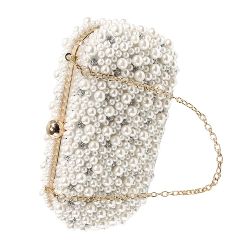 2024 New 2023 Shoulder Bag for Girl Women Formal Pearl Evening Bag Cocktail Prom Handbag