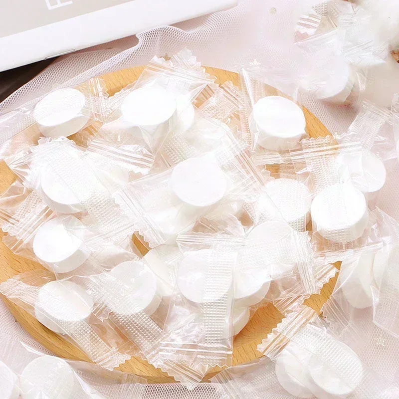 10-100PCS Compressed Towel Soft Disposable Coin Tissue Portable Mini Compressed Towel Absorbent Travel BBQ Outdoor Camping