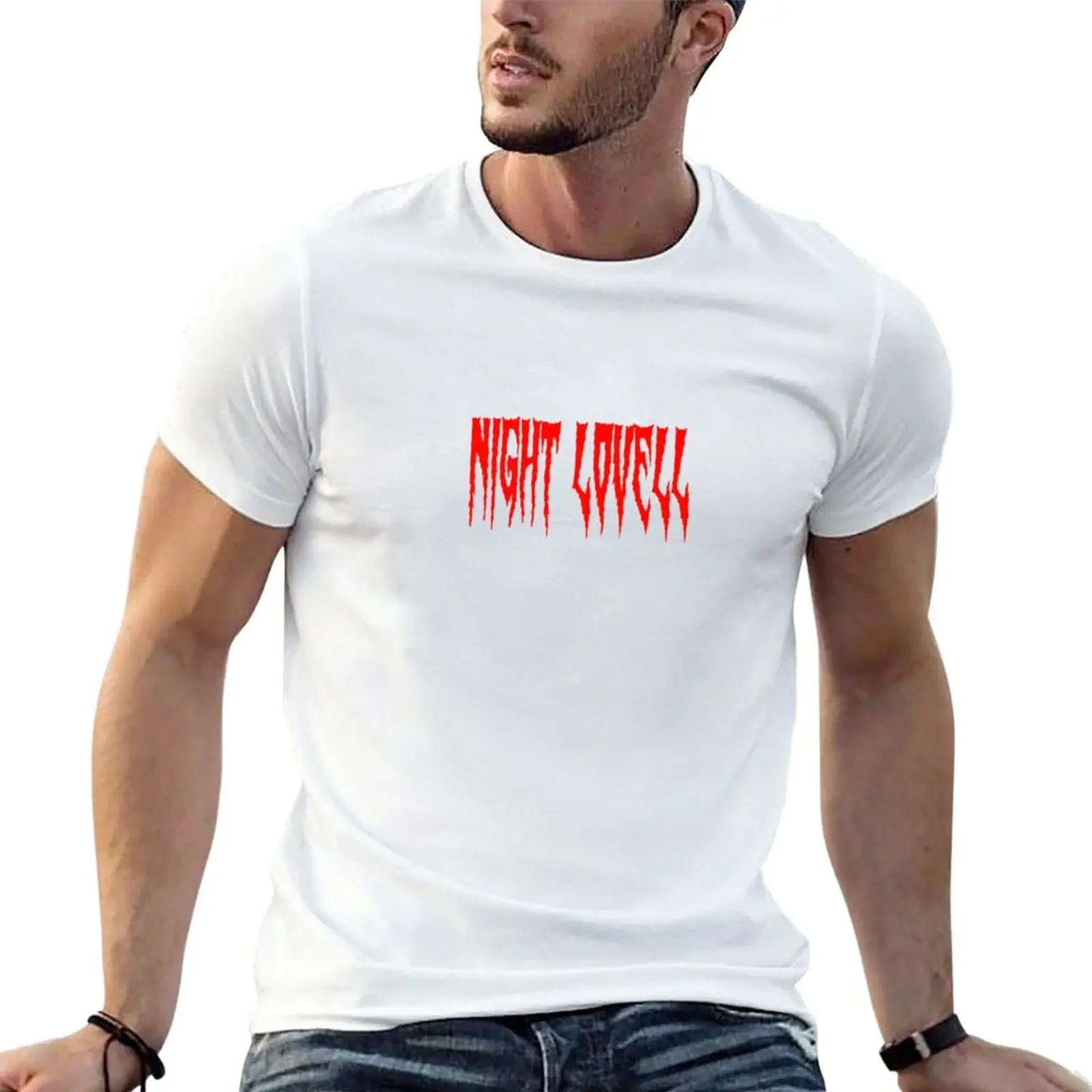 

Night Lovell T-Shirt heavyweights plus sizes t shirt for men