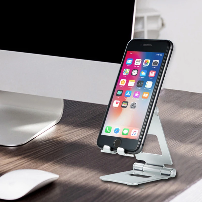 

Foldable Tablet Holder Aluminium Alloy Stand Adjustable Desk Bracket for iPad iPhone Samsung Smartphone Stand