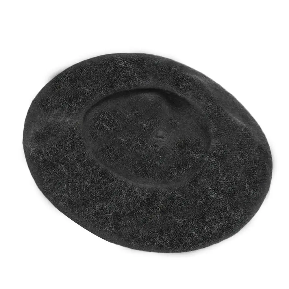 Herbst Winter Warme Wolle Baskenmütze Einfarbig Elegante Plain Cap Retro Alle Abgestimmt Französisch Künstler Hut Dame – Detail 9