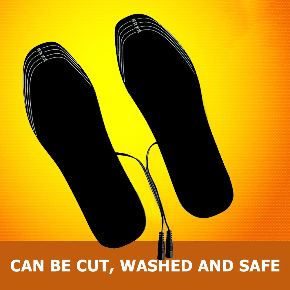 Winter Shoe Pads Electric Heated Thermal Insoles USB Rechargeable Shoes Inserts