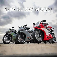 

1/12 Ducati Alloy Racing Motorcycles Model Simulation Diecasts Metal Motorcycle Model Sound and Light Collection Kids Toys Gift