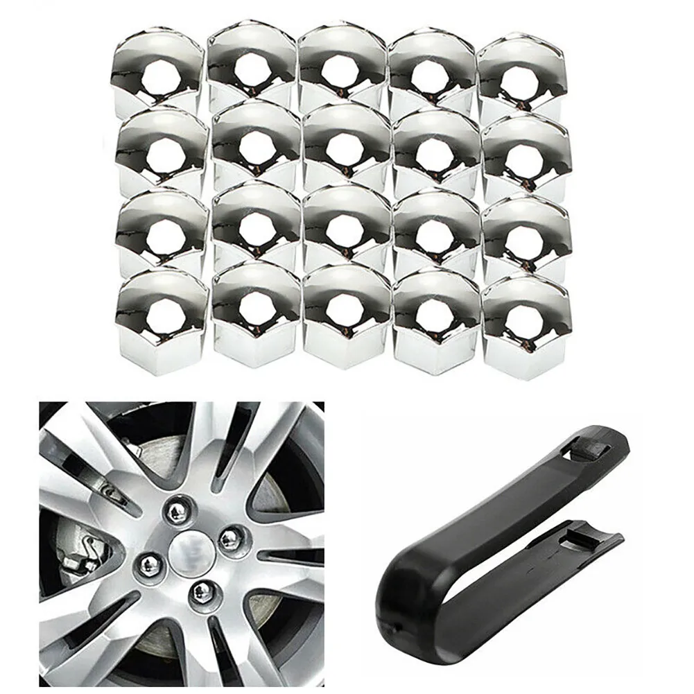 

20pcs 17mm Wheel Nut Bolt Head Cover Cap Protective Bolt Caps Exterior Decoration Protecting Bolt Rims Screws Plugs
