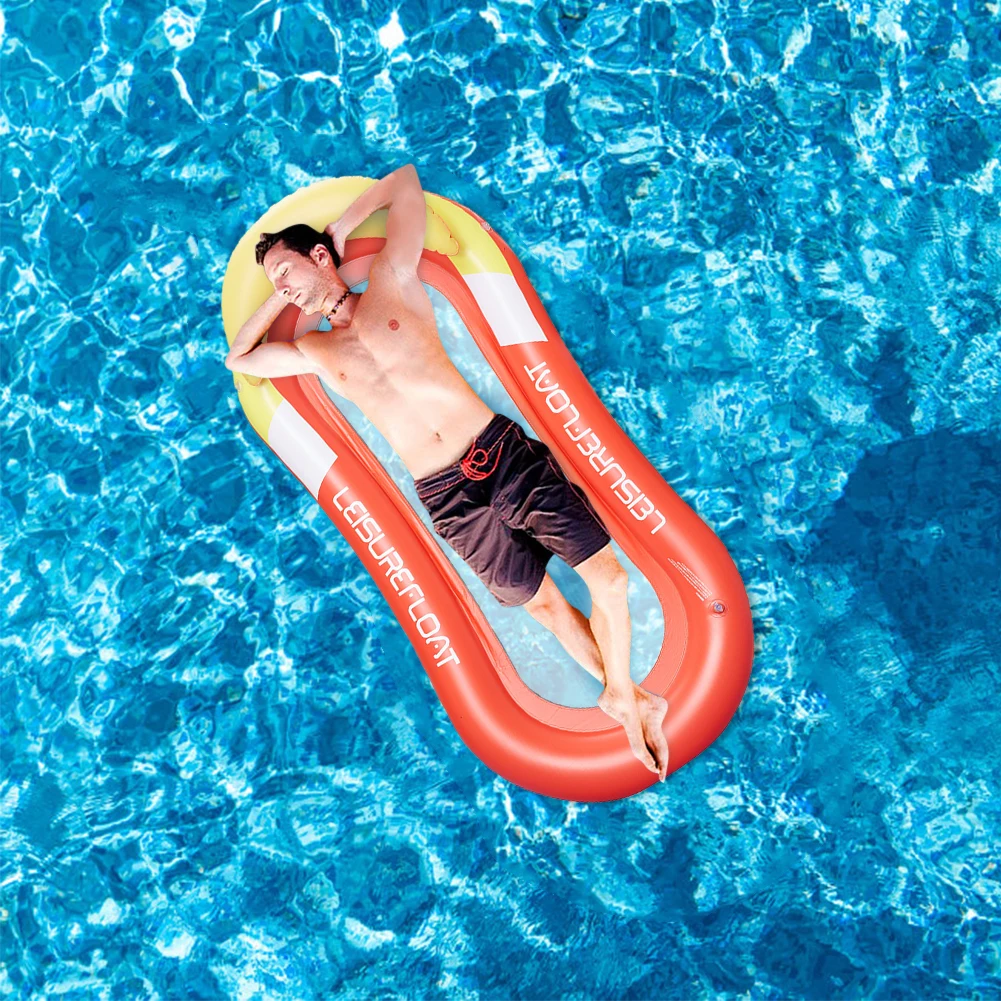 Inflatable Water Toys Inflatable Swim Ring Inflatable Float Hammock Swimming Pool Mattress Floating Water Mat Inflatable Women Air Mattress Water Hammock Swimming Ring Kid Big Float Toy Summer Party Swim Tube Chair Pool Floats Accessories