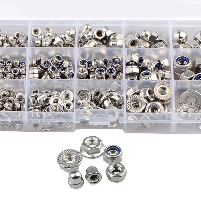 Kit, 304 Aço Inoxidável, Porca Fastener Set,