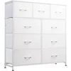 9-Drawer Dresser, Fabric Storage Tower for Bedroom, Hallway, Closet, Tall Chest Organizer Unit for Bedroom with Fabric Bins 2