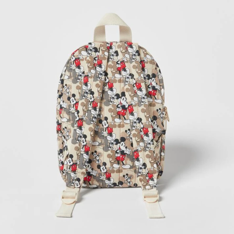 30X22X8 cm Disney cartoon khaki Mickey Mouse New Kids Backpack Mini Schoolbag Girls and Boys Cute Shoulder Bag 3
