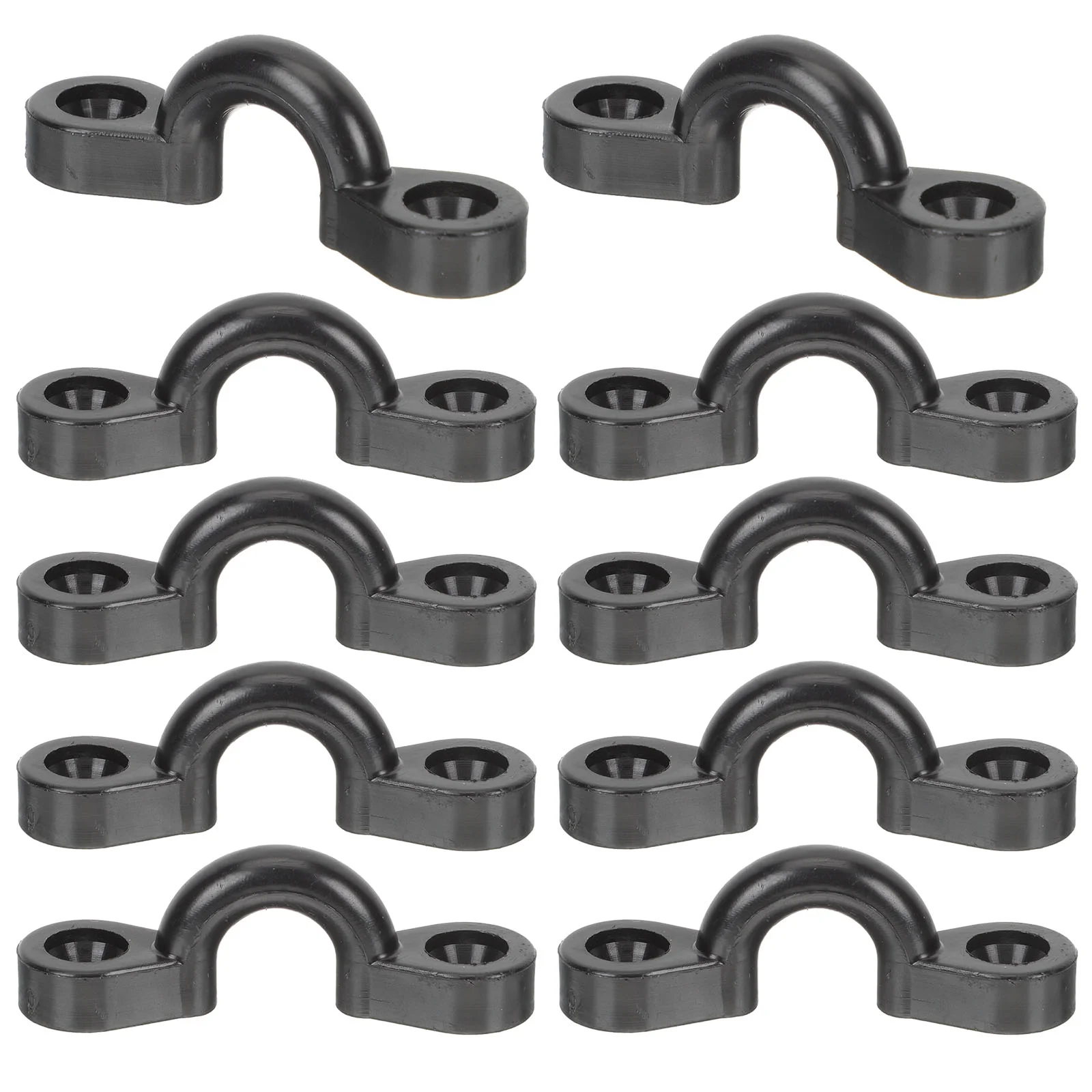 

10 Pcs Boat Rigging Kit Kayaks Pad Eye Deck Steel Nylon Rudder Bungee Eyelet Tie down Cleats