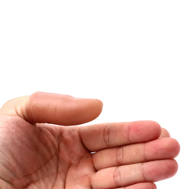 3PCS Novel Funny Magic Toys Party Prank Soft Thumb Tip Fake Finger