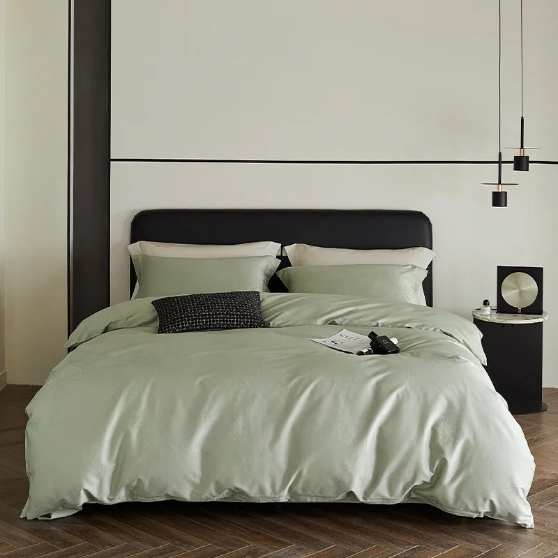 French Satin Jacquard Cotton Bedding 2