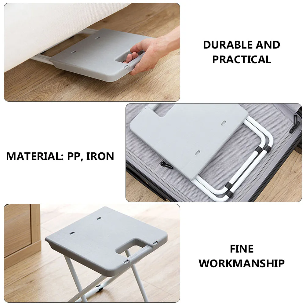 1Pcs 휴대용 접이식 야외 의자 캠핑 낚시를위한 미끄럼 방지 경량 플라스틱 철 의자 접이식 야외 의자