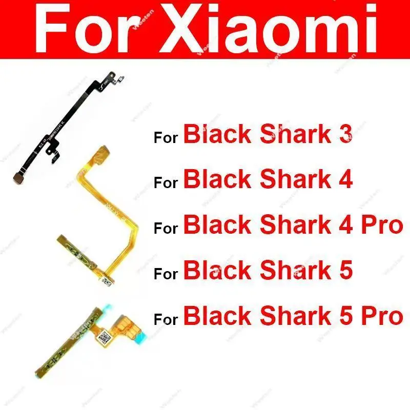 Up Down Press Sensor Flex Cable Per Xiaomi Black Shark 3 Blackshark 4 4Pro 5 5Pro Sensore Di Pressione Flex Ribbon Sostituzione