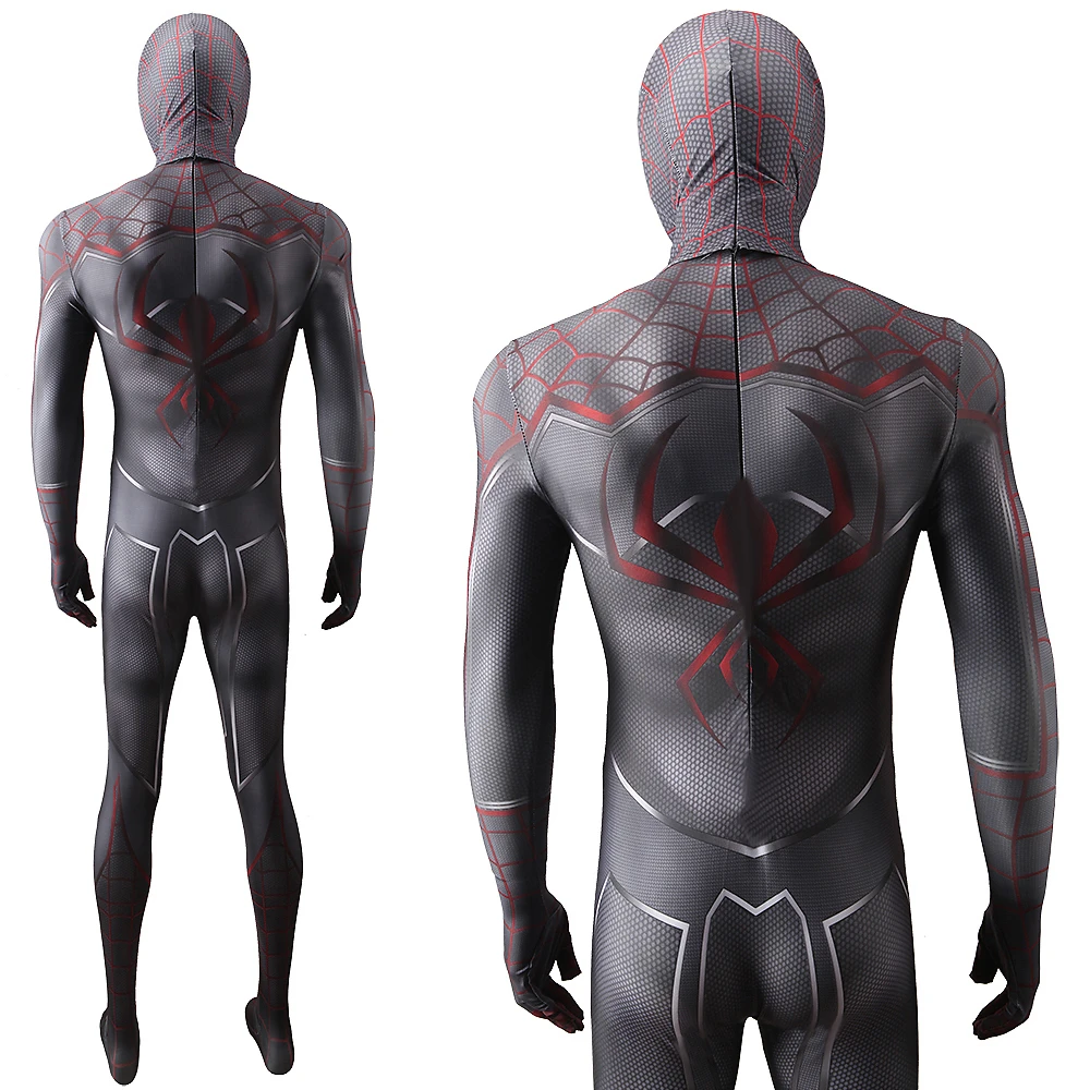 Marvel-Inspired Miles Morales Spider-Man: Into the Spider-Verse Spandex Bodysuit for Adults