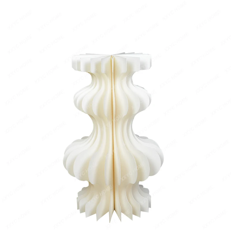 

Wedding Folding Column Road Lead Paper Dessert Table Folding Curve Table Roman Column Decoration Wedding Scene Layout