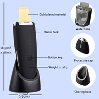 Ultrasonic Skin Scrubber Face Spatula Pore Cleaner Blackhead Remover Facial Lifting Ion Deep Cleansing Beauty Device For Home Us 4