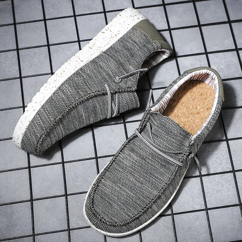Summer Men Canvas Shoes Casual Dude Shoes Alpargatas Hombre Lightweight Plus Big Size  Dropshipping Hot Sale 5
