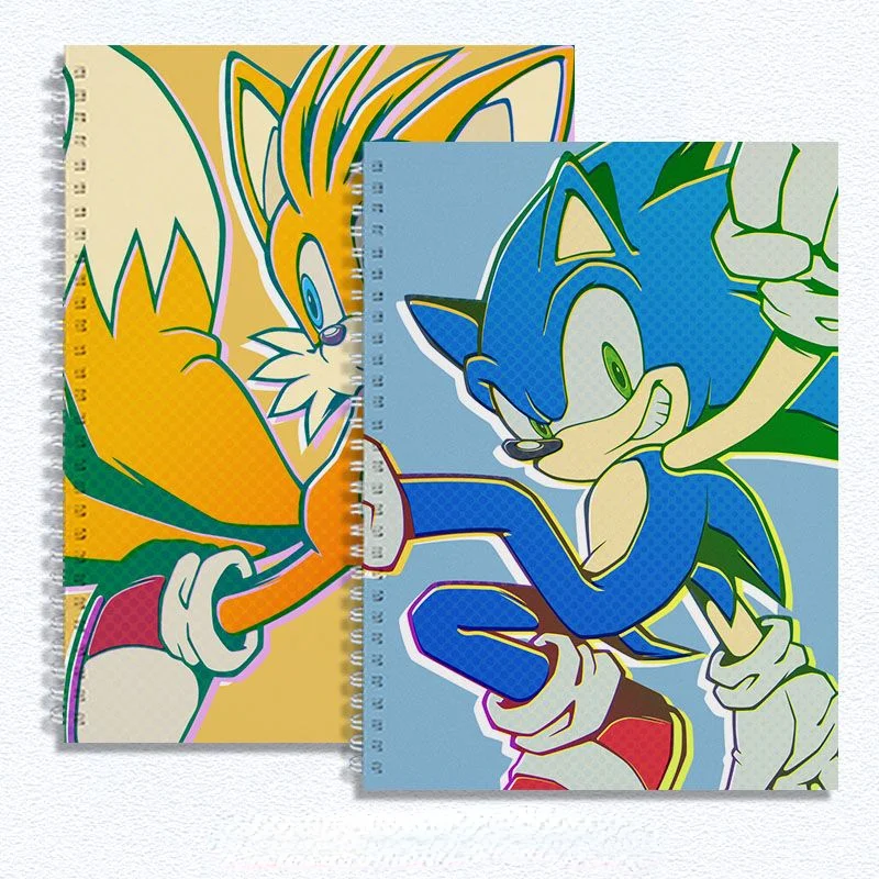 Cartone Animato Hard Shell Addensato Sketchbook Sonic The Hedgehog Surround High-Value B4/A4/8K Sketchbook Studenti Della Scuola Primaria
