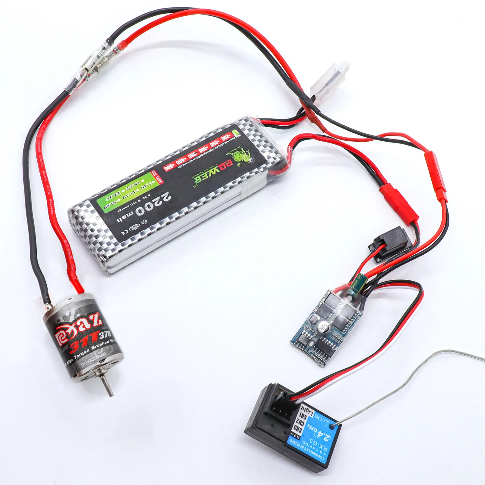 370 380 390 ブラシ付きモーター DC モーター 1:10 1:12 1:14 1