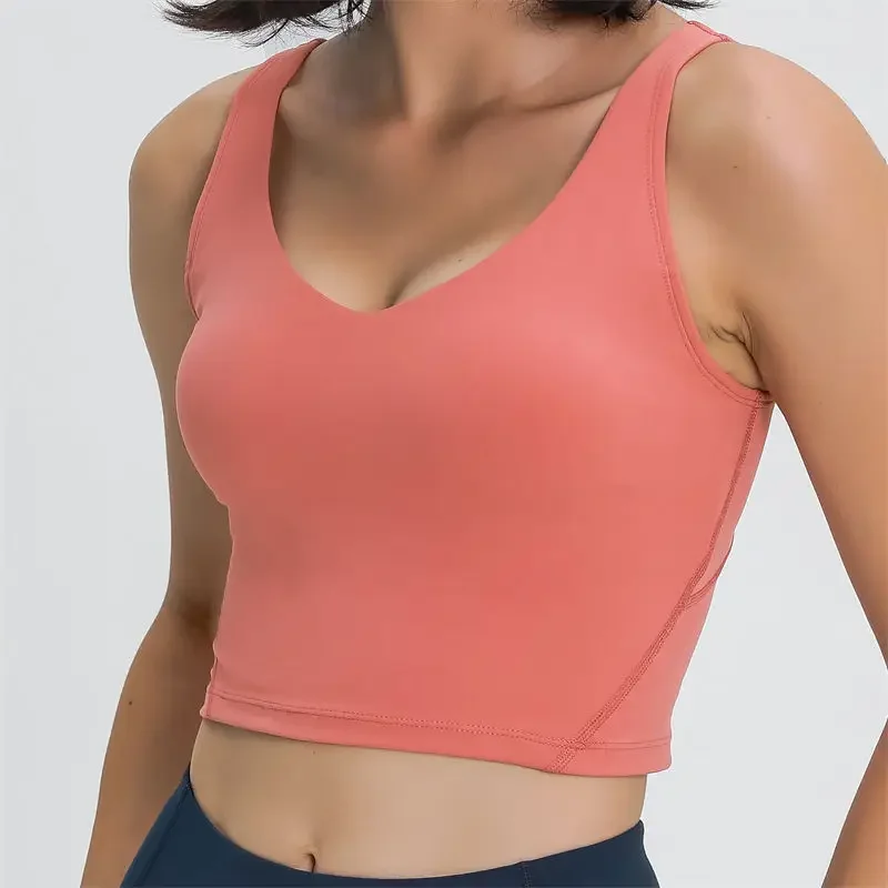 Yoga Crop Tank Top Built-In Bra 2