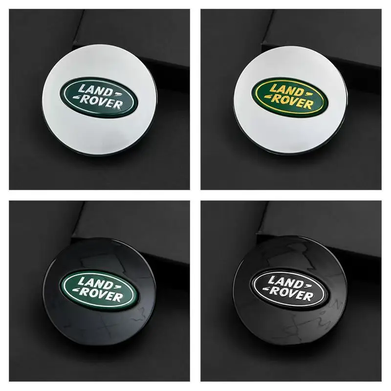 4pcs 62mm Car Styling Car Wheel Center Hub Cap Covers Badge for Landrover SVR Discovery Velar Evoque Range Rover L322 L405 L551